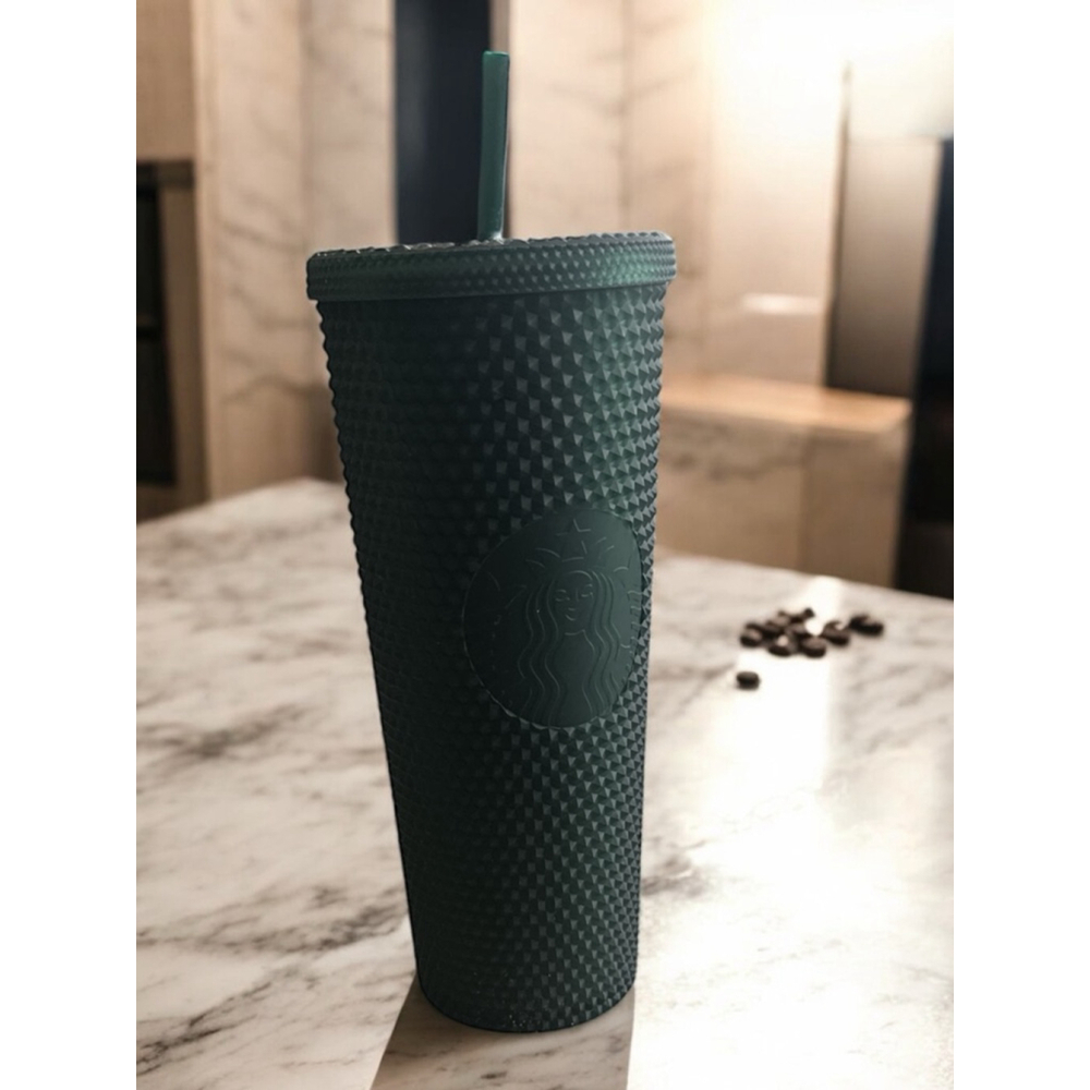 EUC Starbucks 24oz Green Studded Tumbler Cup